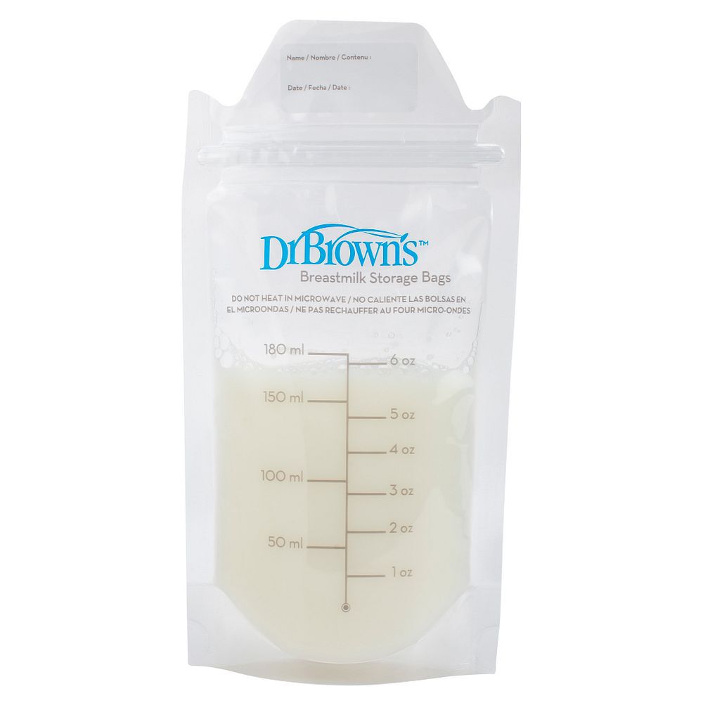 Dr.Brown's Ana Südü üçün Saxlama Torbaları 25əd S4005 IT Product Breastmilk Storage Bag with milk