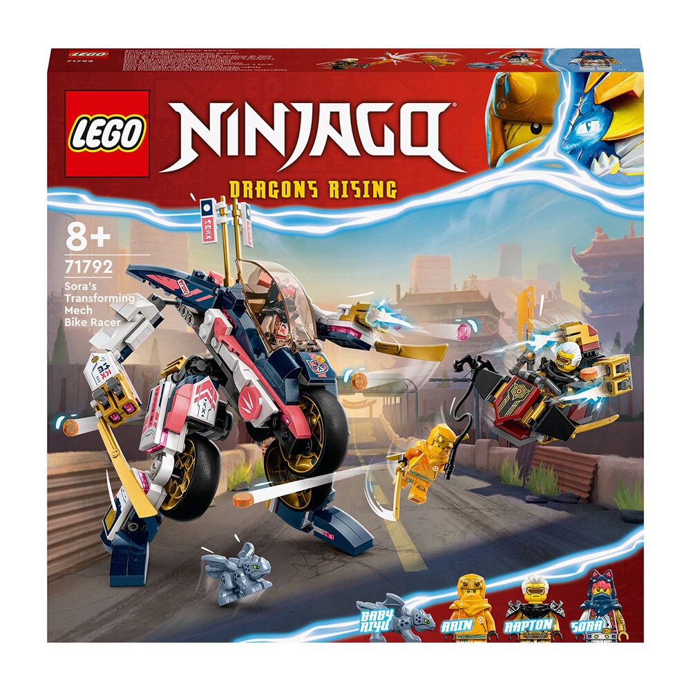 Lego Konstruktor Ninjago: Sora'nın Çevrilən Robot Motosiklet Yarışçısı 1000112818 01