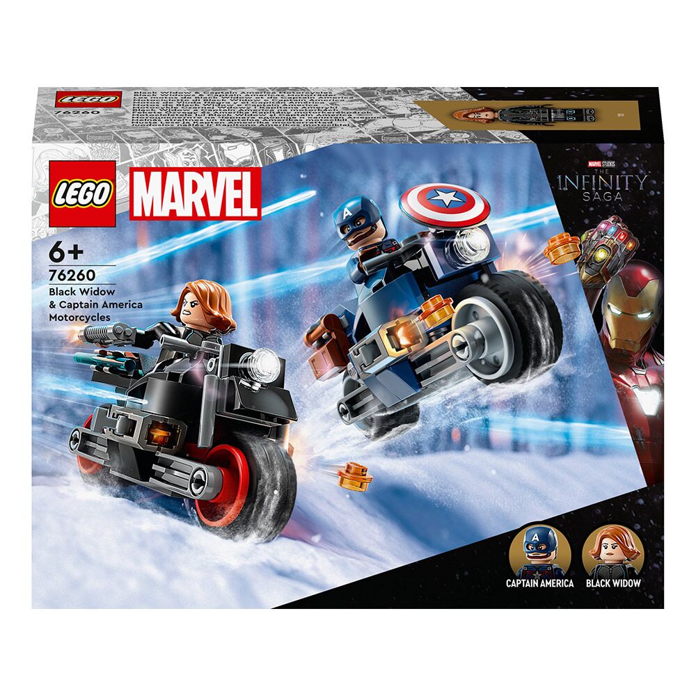 Lego Konstruktor Super Heroes Marvel: Black Widow Və Kapitan Amerika Motosikletləri 1000112919 01