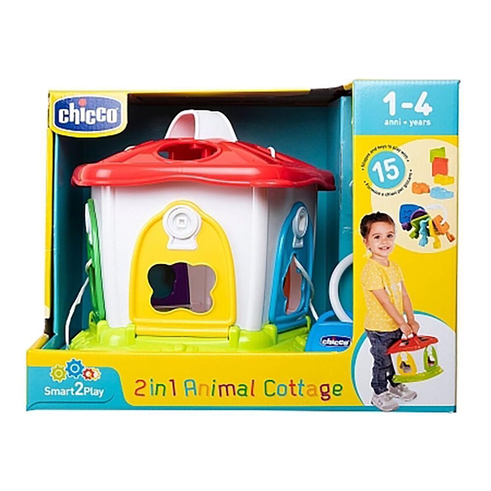Oyuncaq-Sorter Chicco Heyvanlar üçün Ev 12ay+ 00009610000000.3