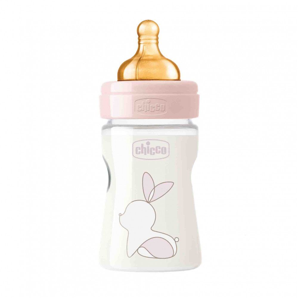 Lateks Plastik Butulka "Original Touch" Yavaş Axın Çəhrayı 0ay+ 150ml 00027610100000