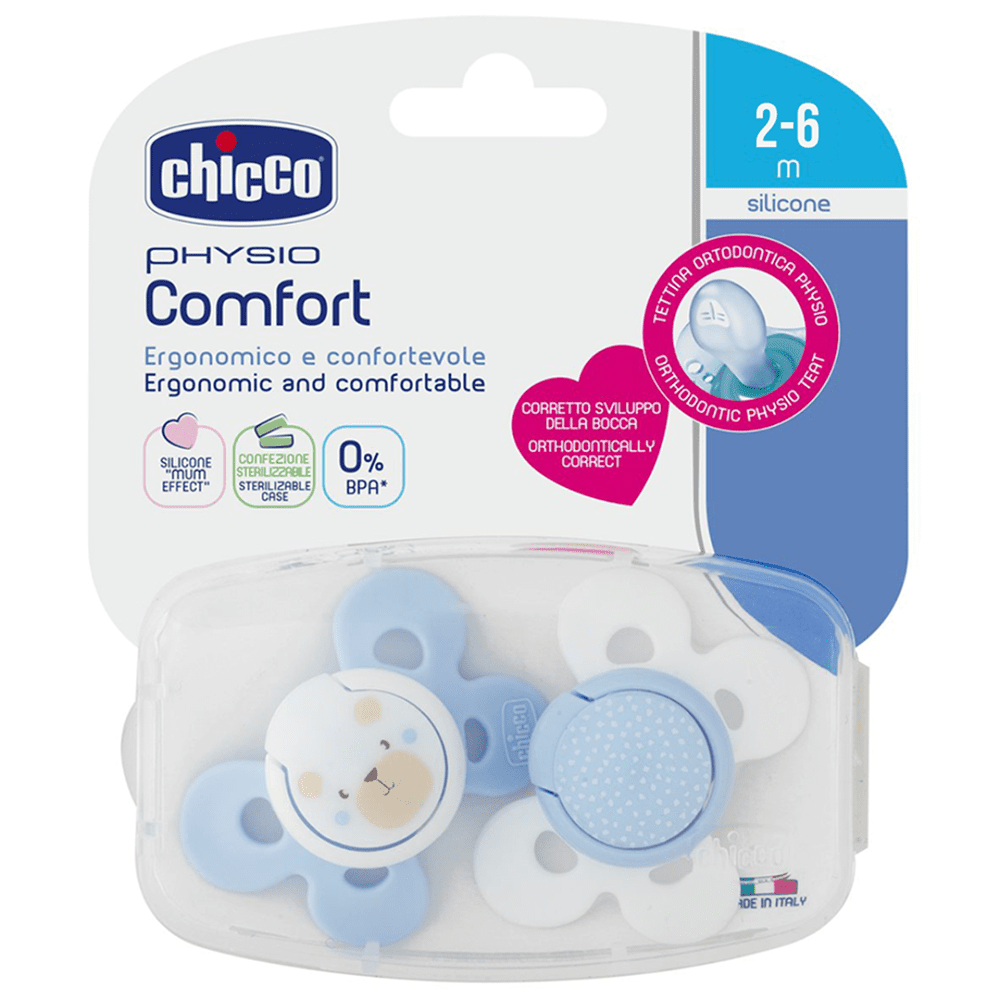 Physio Comfort Silikon Əmzik Mavi 2-6ay 2əd 00074931210000 updated
