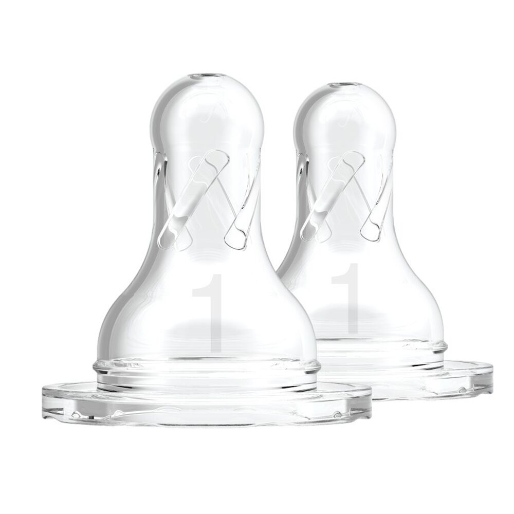 Dr.Brown's Darboğaz Butulkalar üçün 0-3ay Əmzik Başlıq 2əd 302 Product Narrow Nipple Level 1 2 Pack