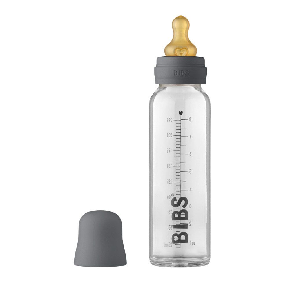BİBS Şüşə Butulka Lateks 225ml Boz 5713795244195