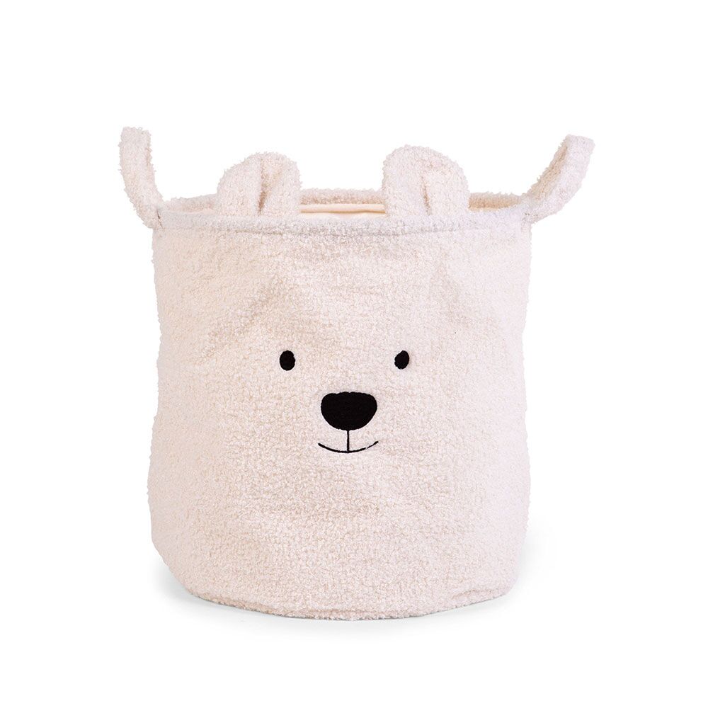 Saxlama Səbəti Teddy Ağ 40x40x40sm CCBTW401