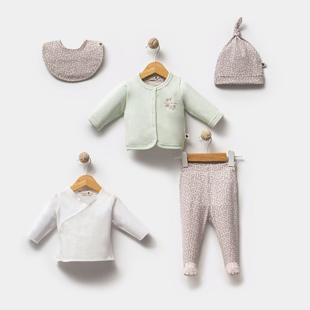 5li Yeni Doğulmuş Dəsti "Fall Floral" 8684380004029 1